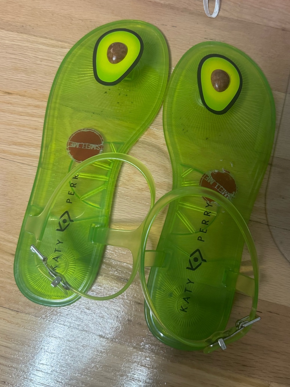 Katy Perry Collections Neon Green Avocado Jelly Sandals for Kids